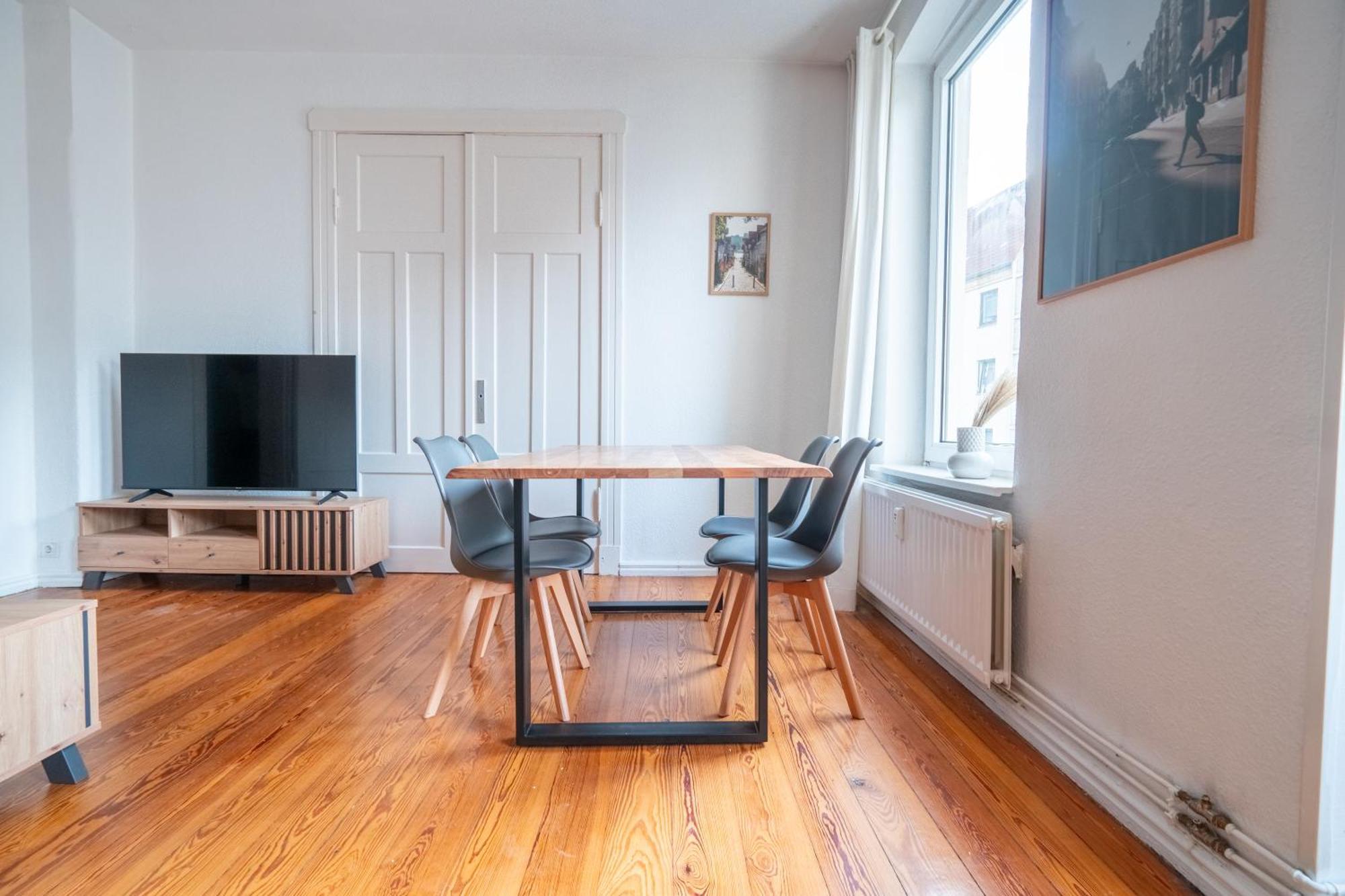 פלאנסבורג Grosses Apartment Mit 2 Balkonen Zentral Am Nordertor מראה חיצוני תמונה